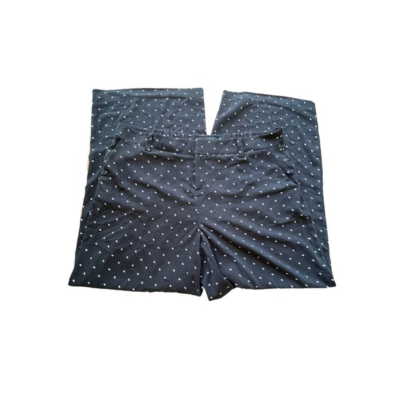 Torrid Black w White Pink Dots Dress Pants Wide Leg Belt Loops Side Pockets 18 - Picture 4 of 10